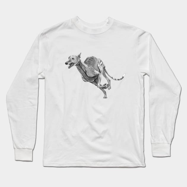 Greyhound Long Sleeve T-Shirt by doggyshop